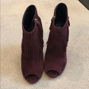 Gorgeous Rebecca Minkoff ankle booties open toes